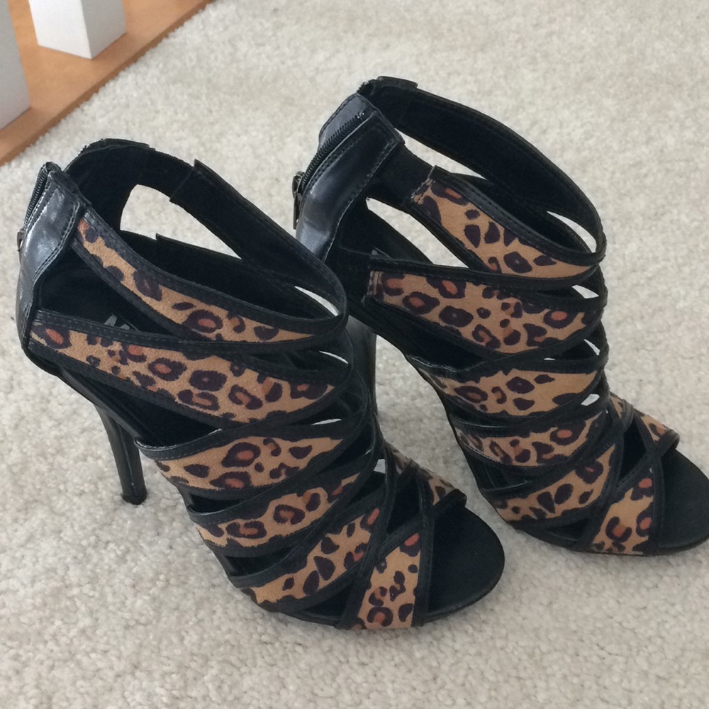 Leopard print heels